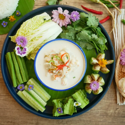 ชุดน้ำพริกกุ้งหลน