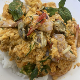 ข้าวหมกทะเลไข่ค้น