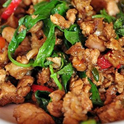 ข้าวกะเพราไก่สับ