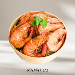 Steamed Shrimp With Glass Noodle กุ้งอบวุ้นเส้น