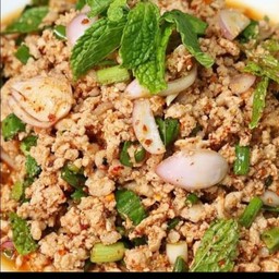 [อร่อยซ่ากับโค้ก] ลาบไก่ +  โค้ก ออริจินัล (กระป๋อง)