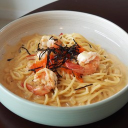 สปาเกตตี้ครีมไข่กุ้ง