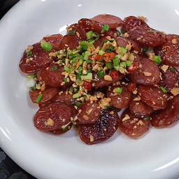 ข้าวกุนเชียงผัดพริกเกลือ