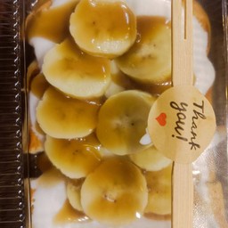 ปังแผ่น วิปครีมกล้วยคาราเมล(1แผ่น)