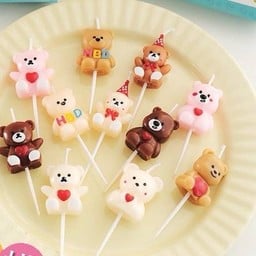 เทียนน้องหมี HBD