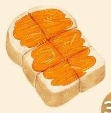 ขนมปังปิ้งแยมพีช