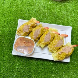 เกี๊ยวหมูเด้งไส้กุ้ง 5ชิ้น