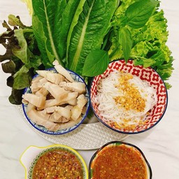 เมี่ยงหมูสามชั้น (ชุดใหญ่)