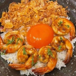 ข้าวกุ้งการะเกด+ไข่ดอง