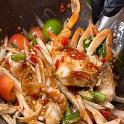 ตำปูม้าสด/สุก