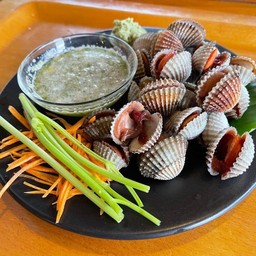 หอยแครงลวก