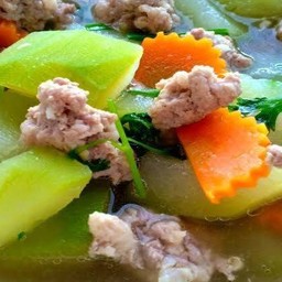 ต้มจืดฟักหมูสับ+เต้าหู้ไข่