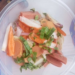 ยำหมูยอ,เห็ด