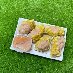 เกี๊ยวหมูเด้งล้วน 5ชิ้น