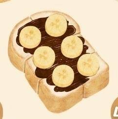 ขนมปังปิ้งนูเทลล่ากล้วยหอม