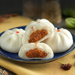 Mini เปาไส้หมูแดง  ( ชุด 4 ลูก)