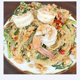 หมี่กระเฉดกุ้ง