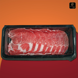 สันคอหมูสไลด์ (500g)