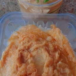 ข้าวไข่เจียว+แกงจืดกาดขาวหมูสับ