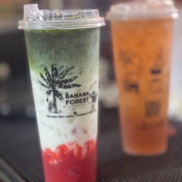 สตอเบอรี่ชาเขียวนมสด