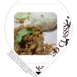 กุ้งกระเทียมราดข้าว