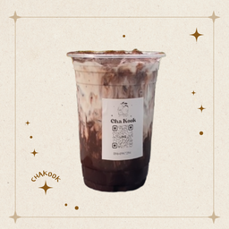 Ice milk lava chocolate