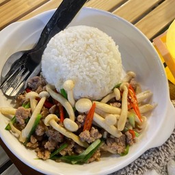 ข้าวผัดเห็ดชิเมจิ