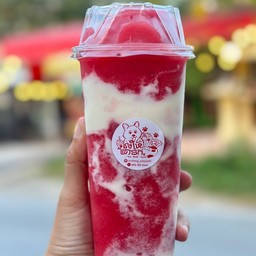 สตรอเบอรี่โยเกิร์ต ปั่น ( 22oz )