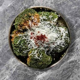 Fried Kimchi Broccoli and Parmesan