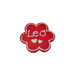 HBD Cookie (red) รูปดอกไม้