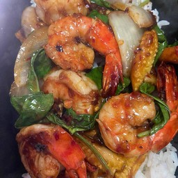 กุ้งผัดพริกเผา