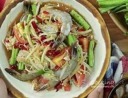 ตำกุ้งสด