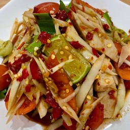 หมูสามชั้นทอดน้ำปลา-กระเพราถาด149 (พอแดกได้)