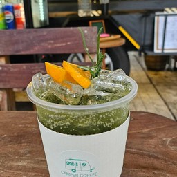 Green tea honey lemon soda