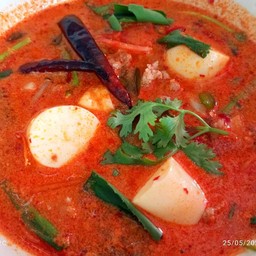 ต้มยำ หมูสับ เต้าหู้ไข่ ( น้ำข้น , น้ำใส )