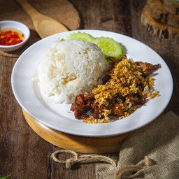 ขัาวหมูทอดเทียม
