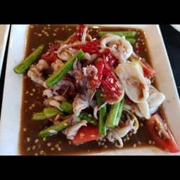 ตำปลาหมึกเกาเหลาปูปลาร้า