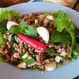 ลาบเนื้อสุก