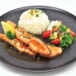 ข้าวแซลมอนเทริยากิ