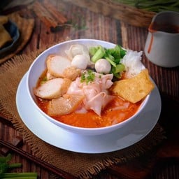 เย็นตาโฟต้มยำ เส้นหมี่ขาว