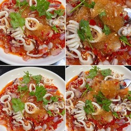 ยำวุ้นเส้นหมึก