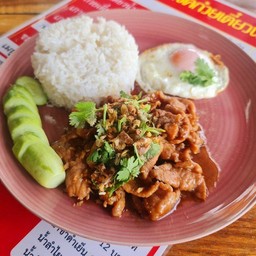 ข้าวหมูกระเทียม