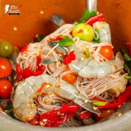 ตำขนมจีนกุ้งสด