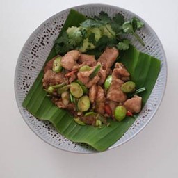 สามชั้นผัดกะปิสะตอ( กับข้าว )