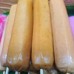 ไส้กรอกรมควันหนังกรอบย่าง ( น้ำจิ้มซีฟู๊ด )