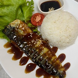 ข้าวหน้าปลาซาบะซอสเทอริยากิ