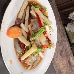 ตำไหลบัวกุ้งสด