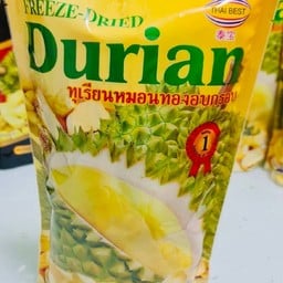 ทุเรียน 100% อบกรอบชิ้นสี่เหลี่ยม 210 กรัม