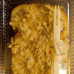 ปังปิ้งแผ่น เนยนม + หมูหยอง (1แผ่น)