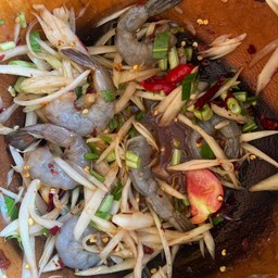 ตำกุ้งสด